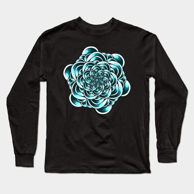 Artwork Illustration Centered Cloud Loop Long Sleeve T-Shirt by Endonger Studio